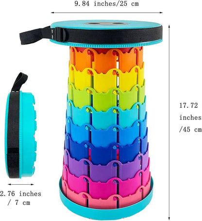 Portable Rainbow folding chair Adjustable Telescopic Stool