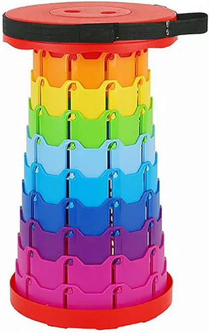 Portable Rainbow folding chair Adjustable Telescopic Stool