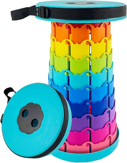 Portable Rainbow folding chair Adjustable Telescopic Stool