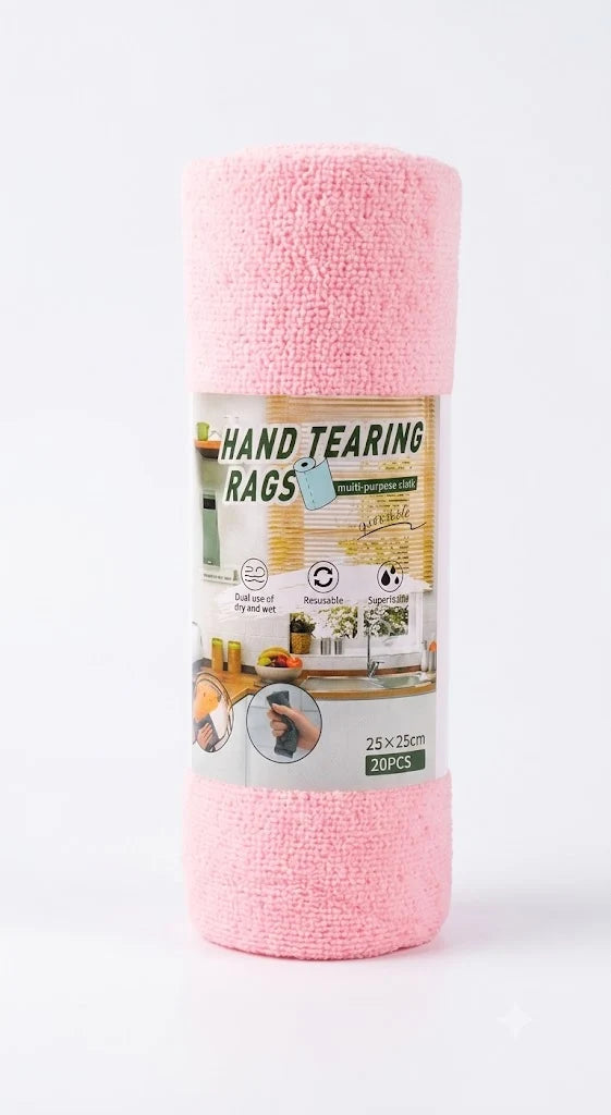 20PCS Multi-Purpose Hand Tearing Cleaning Cloth