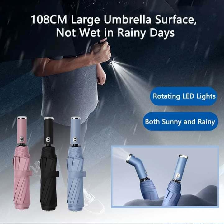 Automatic Umbrella with Flashlight