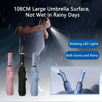 Automatic Umbrella with Flashlight