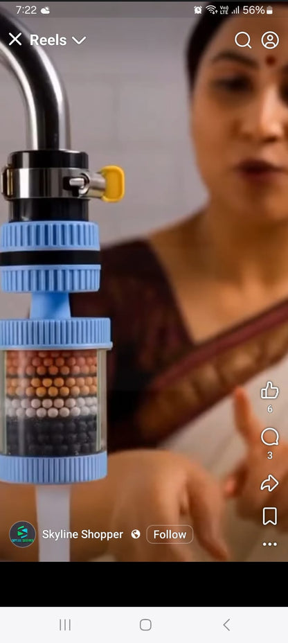 360° Rotating 6-Layer Water Purifier Filter